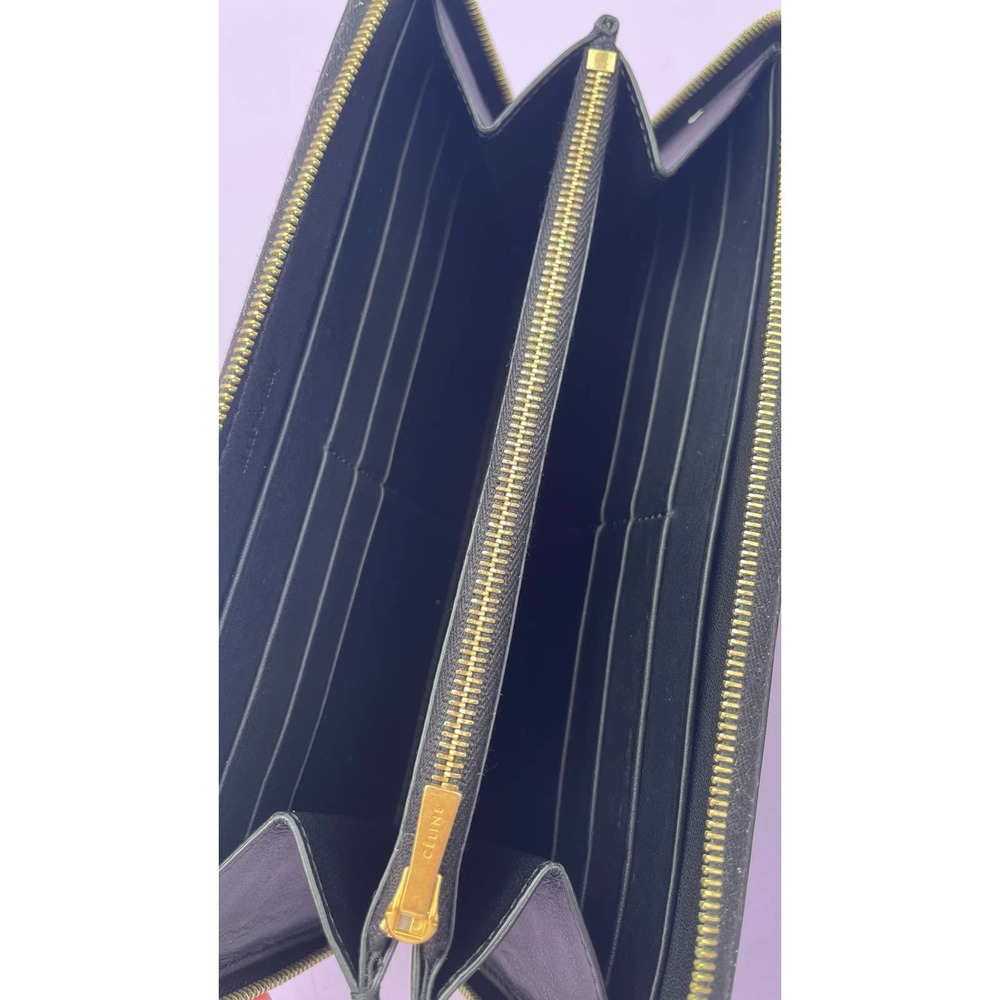 Celine Black Leather “ABC” Wallet - Picture 6 of 9